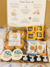 Load image into Gallery viewer, Cornish Cream Tea Hamper for Four. Afternoon Tea Cream Tea Hamper by post