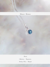 Load image into Gallery viewer, Aquamarine neklace 925 Sterling Silver, March Birthstone Jewellery.