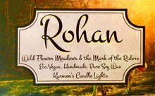 Load image into Gallery viewer, The Fellowship Collection, The Shire, Rivendell and Rohan 3 Large Candles 200ml Book inspired Candles, Tolkien Candles, Pure Soy Wax Candle