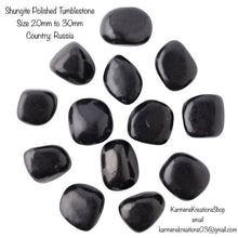 Load image into Gallery viewer, Shungite, Polished Tumblestone