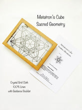 Load image into Gallery viewer, Archangel Metatron&#39;s Cube Altar Cloth 13.5 inch