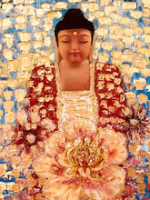 Load image into Gallery viewer, Original Abstract Oil Painting On Canvas Budhha Textured art Impasto Buddha Bliss