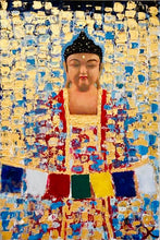 Load image into Gallery viewer, Original Abstract Oil Painting On Canvas Budhha Textured art Impasto Buddha