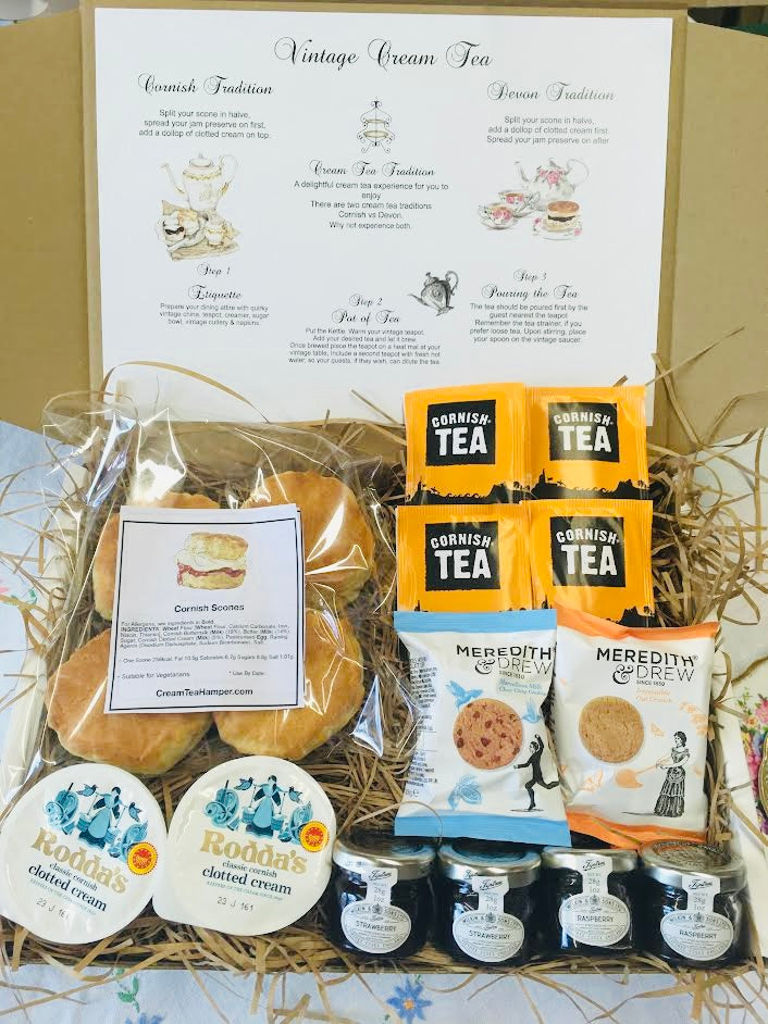 Cornish Afternoon Tea Hamper for four. – Karmens Tea Room