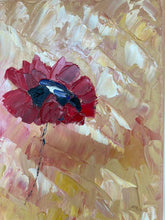 Load image into Gallery viewer, Original Abstract Oil Painting On Canvas Poppy Life Textured artwork impasto