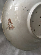 Load image into Gallery viewer, Antique Pierced Berry Bowl, Semi Porcelain, J. Kent, England c.1850