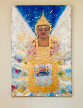 Load image into Gallery viewer, Original Abstract Oil Painting On Canvas Budhha Textured art Impasto Buddha Mindfulness