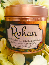 Load image into Gallery viewer, The Fellowship Collection, The Shire, Rivendell and Rohan 3 Large Candles 200ml Book inspired Candles, Tolkien Candles, Pure Soy Wax Candle