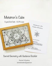 Load image into Gallery viewer, Archangel Metatron&#39;s Cube Altar Cloth 13.5 inch