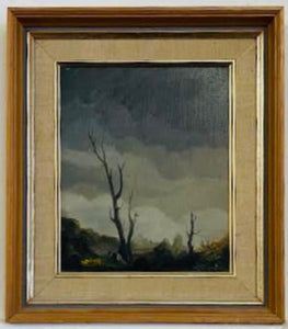 North Wales oil painting " Bala" signed by artist Dated 1978