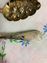 Load image into Gallery viewer, Antique Cased Pair Victorian Silver Plated Berry Serving Spoons, Circa 1890