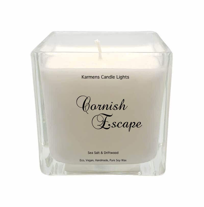Cornish Escape, Soy Wax Candle, Sea Salt Driftwood Candle,  Summer Candles