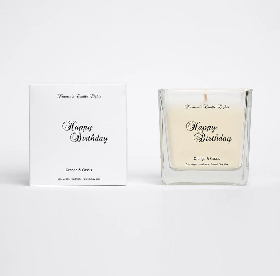 Happy Birthday Candle, Celebration Candles, Soy Wax Candles.