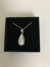 Load image into Gallery viewer, Moonstone Pendant with  925 sterling silver chain