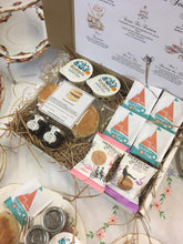 Load image into Gallery viewer, Devon Afternoon Tea Hamper for Two. Afternoon Tea hamper by post, Devonshire Afternoon tea hamper