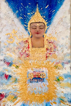 Load image into Gallery viewer, Original Abstract Oil Painting On Canvas Budhha Textured art Impasto Buddha Mindfulness