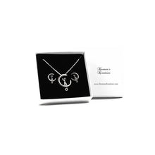 Load image into Gallery viewer, Cat Necklace, Cat Earrings gift set 925 Sterling Silver