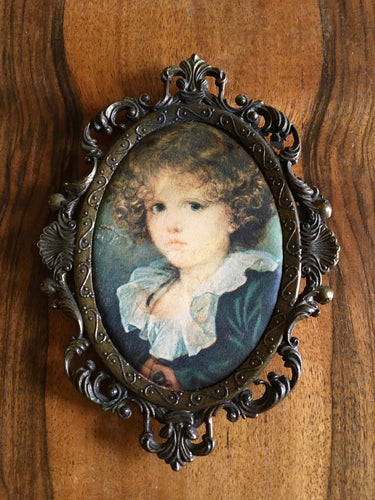 Antique Miniature Silhouette, Young Boy c1825