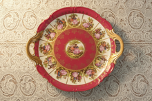 Load image into Gallery viewer, JKW Carlsbad BAVARIA SYLVIA Large Decorative Plate two handle Beehive stamp Number 13