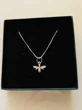 Load image into Gallery viewer, Bumble Bee Necklace, 925 Sterling Silver Bee Jewellery
