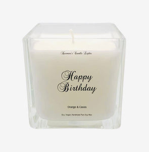 Happy Birthday Candle, Celebration Candles, Soy Wax Candles.