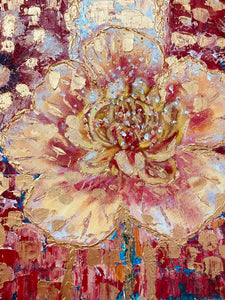 Original Abstract Oil Painting On Canvas Budhha Textured art Impasto Buddha Bliss