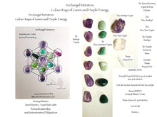 Load image into Gallery viewer, Crystal set with Metatron&#39;s Cube and crystals