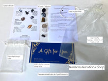 Load image into Gallery viewer, Crystal protection kit with stones, guide, and card from Karmen&#39;s Kreations Shop