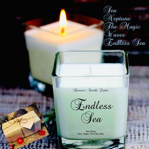 Coastal Candle, Endless Sea Candle. Beach candle, Nautical Candle Soy Wax Candles