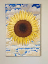 Load image into Gallery viewer, Original Abstract Oil Painting On Canvas Sunflower Heaven Textured Impasto