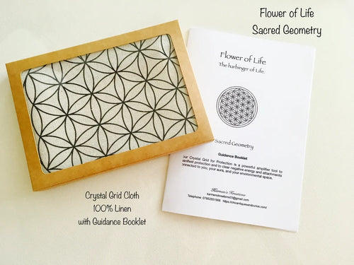 Flower of Life Altar Cloth Sacred Geometry 13.5 x 13.5