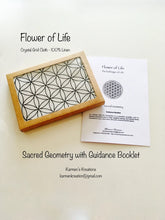 Load image into Gallery viewer, Flower of Life Altar Cloth Sacred Geometry 13.5 x 13.5