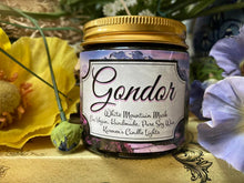 Load image into Gallery viewer, Bookish Candles, Tolkien Candle Gift Set, Gondor, Isengard, Mordor Candle, Book inspired Candles, Tolkien Candles, Pure Soy Wax Candle