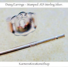 Load image into Gallery viewer, Daisy Necklace, Daisy Earrings gift set 925 Sterling Silver