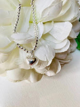 Load image into Gallery viewer, 925 Sterling Silver Beaded Heart Bracelet Hallmarked