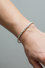 Load image into Gallery viewer, Mens sterling silver rope bracelet with a lobster clasp, hallmark 925 Karmen’s Tea Room
