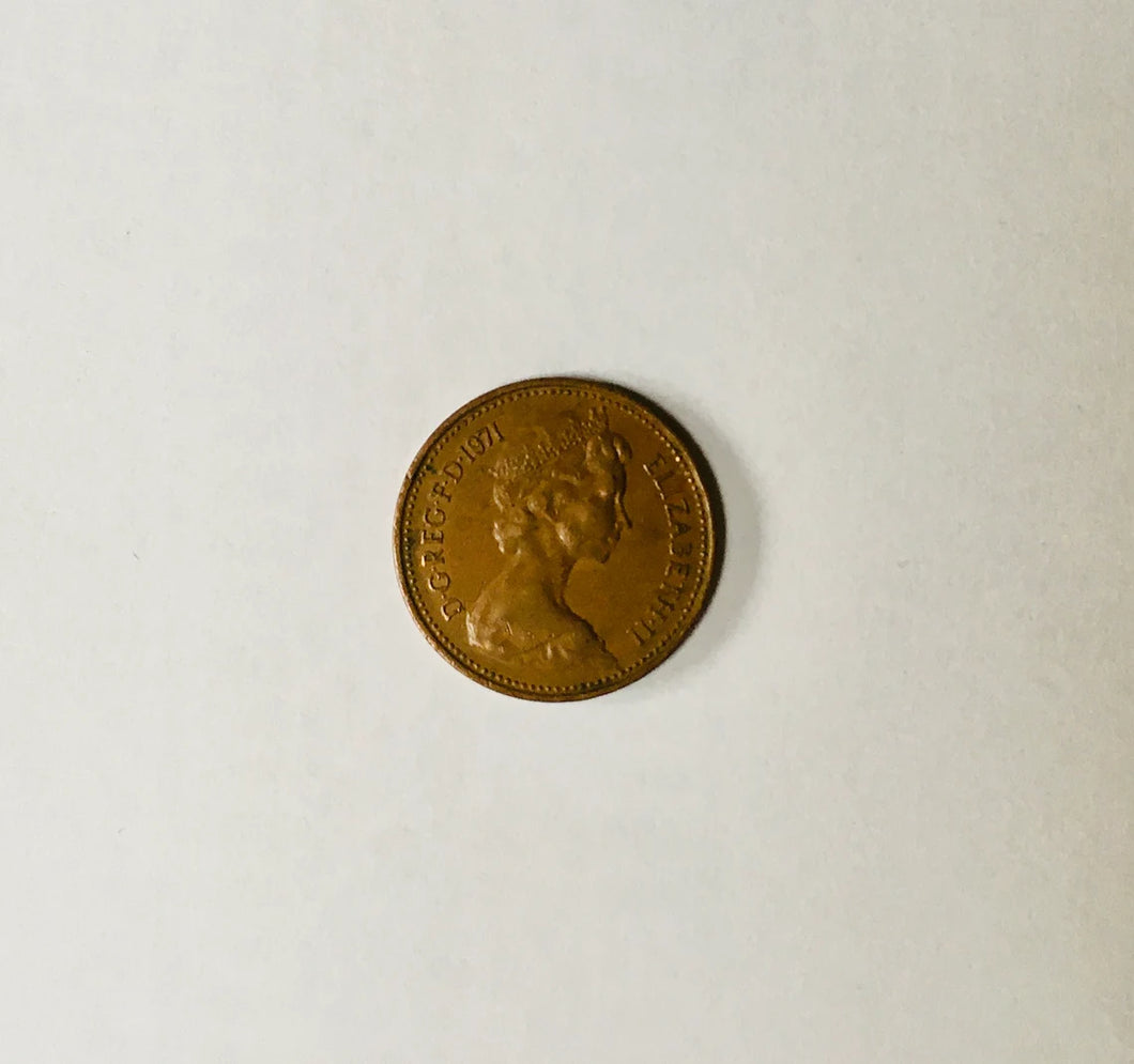 1971 One Penny Coin