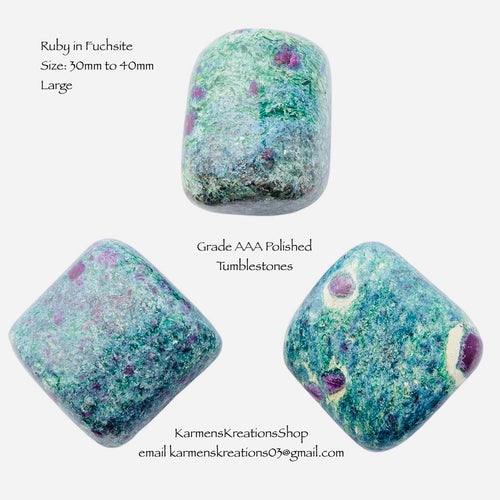 Ruby in Ruchsite Tumblestone