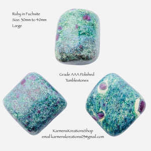Ruby in Ruchsite Tumblestone