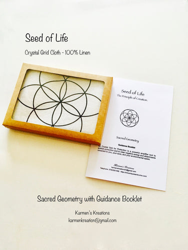 Seed of Life Altar Cloth Sacred Geometry 13.5 x 13.5