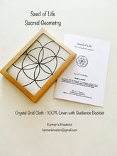 Load image into Gallery viewer, Seed of Life Altar Cloth Sacred Geometry 13.5 x 13.5