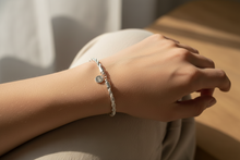 Load image into Gallery viewer, Sterling Silver twist rope bracelet hallmark 925:Karmen’s Tea Room