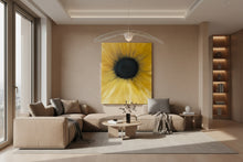 Load image into Gallery viewer, Abstract sunflower painting, original, oils on canvas. By Karmen’s Kreations
