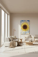 Load image into Gallery viewer, Sunflower on canvas, oils on canvas by Karmen’s Kreations