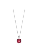 Load image into Gallery viewer, July Birthstone Jewellery,  Ruby Necklace, 925 Sterling Silver necklace
