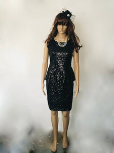 Vintage Black Dress UK Size 12