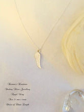 Load image into Gallery viewer, Angel Wing Necklace, 925 Sterling Silver Angel Jewellery