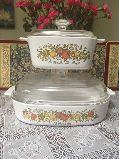 2) Pair Of sold Corning Ware