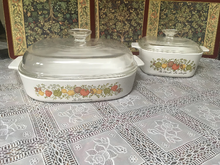 Load image into Gallery viewer, Set of Corning Ware Casserole Dish with Lid Set of Corning Ware Casserole Dishes Stamped Corning Ware Highly Collectable