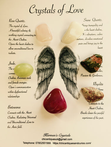 Crystals of Protection Set. Angel Wings.